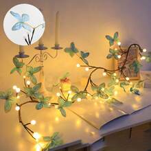 USB Powered Bedroom Decor Ambient Light, Room Decoration, Bedroom LED Butterfly Vine String Lights, Suitable For Outdoor Beach And Indoor Home Decor - Multicolor - View 4