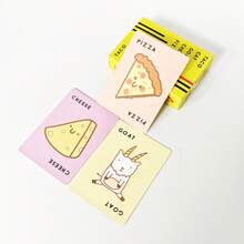 Trò chơi thẻ bài Blue Orange Games Tat Cat Goat Cheese Pizza, thích hợp cho tiệc Giáng sinh, sinh nhật, họp mặt gia đình, giải trí. - Màu vàng - Xem 7
