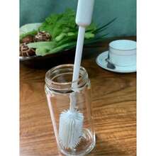 1 chiếc cọ vệ sinh cốc nước bằng chất liệu TPR dài 30cm, cọ đa năng thích hợp để vệ sinh dụng cụ nhà bếp, bình sữa trẻ em, cốc, chai lọ, hộp đựng dài, hũ, cốc cà phê, ly rượu vang, nhà bếp, phòng tắm, đồ dùng gia đình. - Nhiều màu - Xem 6