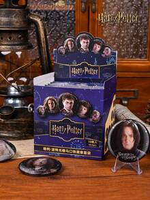 Harry Potter 一套哈利波特复古圆形胸针，官方授权角色徽章，背包装饰，粉丝礼物，返校季礼物 - 查看 7