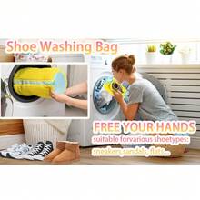 2pcs Reusable Shoe Wash And Dry Bags, Fleece Lining For 360° Deep Cleaning, With Self-Locking Zipper, Shoe Protector Bags For Washing Machine And Dryer, Suitable For All Shoe Types - View 11