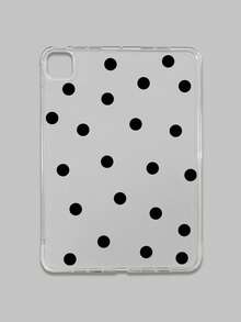 1pc Black Polka Dot Transparent Protective Case, Covers, Anti-Drop Clear TPU Protective Cover, Ultra-Thin Lightweight, Suitable For Multiple Models, Suitable For Students And Office Workers, Simple Style Gift For Yourself Or Loved Ones, Compatible With IPad 10/9/8/7, Air 5/4/3, Pro 11/12.9 Inch, Tablet Accessories, For Tablet, Quick Ship. - Clear - View 44