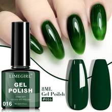 LIMEGIRL 9 pièces Ensemble de vernis à ongles en gel vert et bleu, kit de vernis à ongles semi-permanent à trempage UV LED, vernis à ongles longue durée, série verte fraîche pour 4 saisons pour femmes, salon DIY Nail Art - Multicolore - Voir 13
