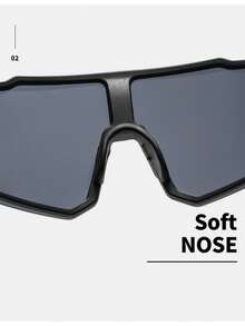 Large Frame Fashionable Cycling Glasses, Windproof Dustproof Motorcycle Outdoor Sports Goggles, Unisex Eyeglasses - Multicolor - View 9