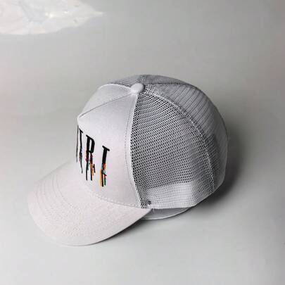 New Outdoor Sports Baseball Cap, Hip Hop Embroidery Sun Hat, Casual Outdoor Mesh Baseball Cap, Curved Brim