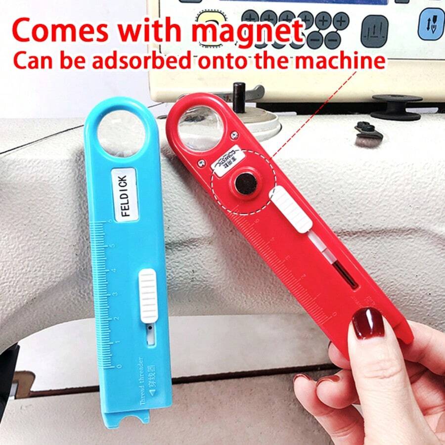 New Automatic Needle Threader, Convenient And Quick Sewing Machine Needle Threader, Comes With Hook Needle, Suitable For Industrial Flat Sewing Machines And Vintage Foot-Operated Sewing Machines