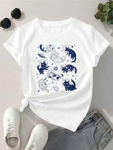 Dam-T-shirts - Vitt - Visa 2