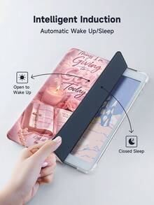 Ayotu 粉色圣经玫瑰标语图案，适用于 iPad Air 8 (M4) 2026 (11 英寸)/2026 (13 英寸)、10.2 英寸 2021/2020 第九/八代，适用于带笔槽的三星 Galaxy Tab A8 10.5 英寸 2022，适用于 Kindle Paperwhite 第十二代 2024，支持自动休眠/唤醒功能，时尚保护套，适合作为妇女节、春季浪漫、情人节和周年纪念日的礼物。 - 彩色 - 查看 4