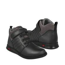 ROKINO 3293 BLACK SCHOOL SHOES FOR BOYS - Black - View 1