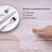 TL  Silicone Mats For Kitchen Counter Thicker 0.06" 25 X 17 Inches Multipurpose Table Mat Silicone Pad Desk Work Mat Nonstick Nonskid Heat-Resistant Pad Placemat Semitransparent - 半透明 - 查看 4