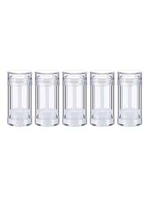 5/8/1 pièce Tubes vides pour masque à l'argile, flacons vides pour déodorant, tubes en plastique pour baume à lèvres, flacons ronds rechargeables avec bouchon à vis pour déodorant, convient pour le rouge à lèvres DIY, la crème solaire, les crayons - Multicolore - Voir 11