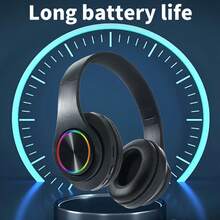 B39 无线 RGB 炫彩游戏耳机，重低音 HiFi 音质，超长续航，兼容 iOS 和安卓系统，150mAh 电池 - 查看 4