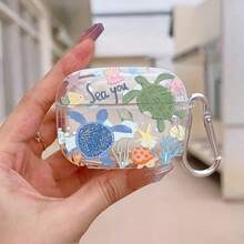 Ốp lưng bảo vệ in hình sinh vật biển dưới nước óng ánh, tương thích với ốp sạc không dây của Apple, chống trầy xước và chống rơi vỡ. - Trong sáng - Xem 9