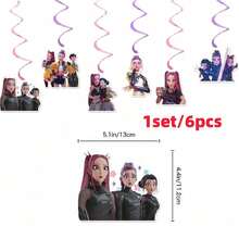Hasbro 12/6 piezas Decoraciones de fiesta con tema de ídolos K-POP, adecuadas para reuniones de fans, fiestas de cumpleaños, etc. para crear una atmósfera decorativa única y alegre (estilos aleatorios) - Multicolor - Ver 8