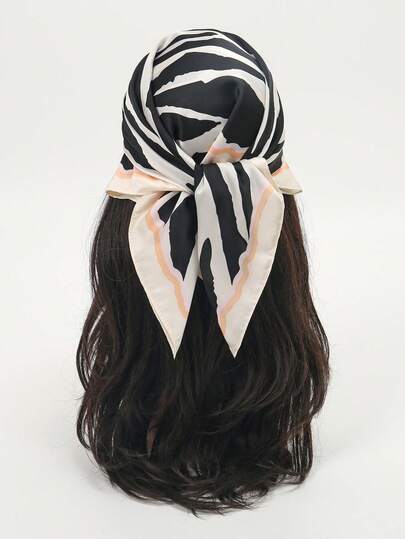 1 chiếc khăn bandana họa tiết da báo hạt điều, thích hợp sử dụng hàng ngày như khăn quàng cổ, khăn trùm đầu, khăn choàng cổ hoặc phụ kiện thời trang.