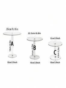 Giá đỡ bánh tròn bằng acrylic trong suốt, giá đựng bánh cupcake trong suốt, giá trưng bày bánh ngọt, bánh kẹo, thích hợp cho bàn tráng miệng, tiệc sinh nhật, sự kiện cưới. - Xem 12