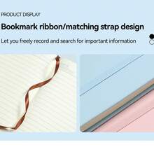 A5 Lined Notebook Journal, PU Leather Hardcover With Elastic Band,96 Sheets/192 Pages 8 Colors, School Supplies For Students, Writing & Note Taking - A5 lined - View 9