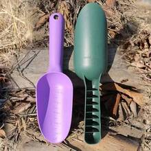 Conjunto de 3 pás de jardinagem de plástico espesso, ideais para o plantio de suculentas e jardinagem em varandas. Pás de mão leves e duráveis para misturar substrato em vasos, perfeitas para o cuidado de plantas em ambientes internos e externos. - pá de lama - Ver 8