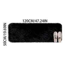 1pc Black Rectangular Decorative Rug, Plush Valentine's Day Bedroom Decor, Small Carpet, Rug, Love Home Decor, Living Room Carpet, Small Living Room Rug, Bedroom Rug, Living Room Home Decor, Outdoor Rug, Washable Carpet - Black - View 12