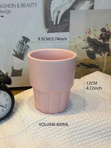 Matte Ceramic Water Cup, Minimalist Ceramic Coffee Mug, Suitable For Holiday Gifts, Home And Office Use - Multicolor - View 8