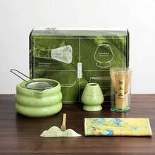 7pcs/5pcs/1pc Matcha Green Tea Whisk Set, Includes Matcha Bowl (With Pouring Spout), Matcha Whisk, Whisk Holder, Strainer, Elegant Matcha Set, Gift Box Packaging, Suitable For Gifting And Personal Use - Multicolor - View 8