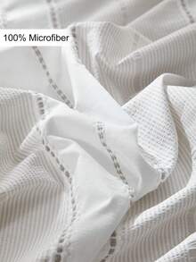 1pc Modern Light Gray Jacquard Woven Pillowcase, Minimalist Vertical Striped Polyester Decorative Throw Pillow Cover Suitable For All Seasons, Soft & Breathable Ins Style Cushion Cover, Machine Washable, No Filling Included - Grey - View 5