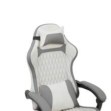 Luxury And Comfortable Gaming Chair - White+Gray - View 9