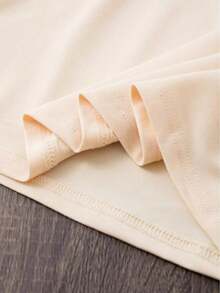 Short-Sleeved T-Shirt With Round Neck And Heart Print, European And American Style, For Women, Sporty, Loose And Comfortable, Vintage Summer Style, Unisex, Cotton, Short Sleeve And Round Neck. - 杏色 - 查看 4