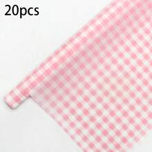 20pcs Plaid Wrapping Paper, Semi-Transparent Thin Paper Suitable For Wedding, Valentine's Day Gifts, DIY Crafts, Birthday Gifts Packaging, Gift Bag Filler, Party Favors - View 11