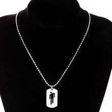 1pcs Billie Skew Head Tag Pendant Necklaces Fashion Hip Hop For Men Women Hang Tag  Crafts - 1pcs - 查看 6