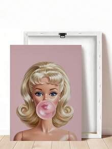 1 pieza Póster de chica de chicle, arte de pared estético rosa, decoración de habitación preppy, impresión de moda vintage, decoración maximalista, regalo de festival, el regalo ideal para amigos, impresión de arte de dormitorio, decoración de sala de estar, decoración de oficina, decoración de cocina, decoración de baño, arte de pared, decoración de pared, decoración del hogar, decoración de habitación, arte de pared en lienzo, pósteres, arte de pared con marco, marco opcional - 1 unidad - Ver 20