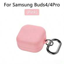 Tương thích với ốp lưng silicon mềm cho tai nghe Galaxy Buds 4/4Pro. - Hồng - Xem 9