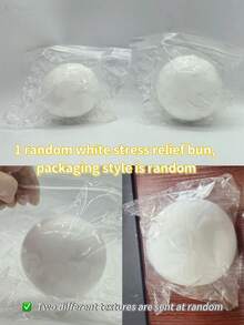 1pc/10cm Extra Large Soft & Stretchy Cheese Mochi Squishy Ball, Stress Relief Sensory Toy, Portable Anxiety Calming Fidget Toy, Popular Relaxation Toy - One Size Random - View 9