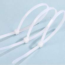 100pcs Nylon Cable Ties, Self-Locking Cable Ties With Safety Lock, High Tensile Strength, Durable Heavy Duty Fixing Straps, Multi-Purpose Organizing Ropes, Suitable For Home, Garden, Garage, Workshop, Cable Management - A - View 7