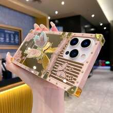 Ốp lưng điện thoại có vòng giữ điện thoại + dây đeo cổ tay, tương thích với Apple 17 Pro Max/16 Pro Max/15 Pro Max/14 Pro Max/13 Pro Max/12 Pro Max, và S26/25 24 32 1u. - Hồng - Xem 3