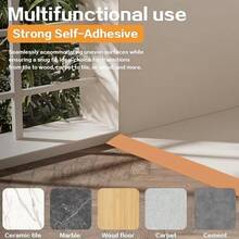 1 Roll 39.37 Inch (1M) Self-Adhesive PVC Transition Strip, Suitable For Wood Flooring, Easy To Install, Durable Threshold Suitable For Doorways, Corridors, Large Rooms - C - View 8