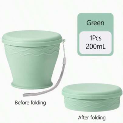 1pc Portable Foldable Water Bridge Outdoor Camping Travel Mug, 6.76oz Compression Cup For Tea And Coffee