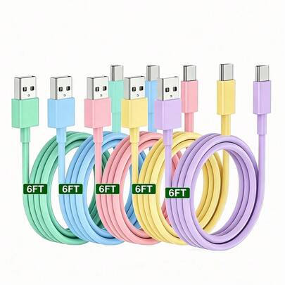 1 Set [1m + 2m + 3 Meters] USB A To USB C Data Cable, USB To USB C Car Charger/CarPlay, USB-A To Type-C Fast Charging Data Cable, 480Mbps High-Speed Data Transfer Line, Compatible With IPhone 17/16/15/Plus/Pro/Pro Max, Compatible With Samsung Galaxy S25/S24/S23/S22/S21/S20 And Other USB-C Supported Phones, More USB-C Interface Phone Fast Charging Data Cables