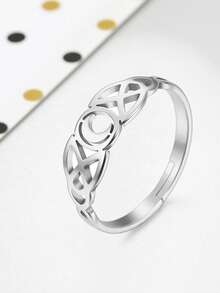 LIKGREAT Stainless Steel Moon Phase Crescent Moon Women's Ring 2026 Witch Amulet Jewelry Gift For Lovers And Friends - Minimalist Type - View 2