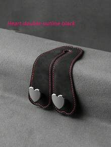 Heart-Shaped Dual Hook Car Seat Hanger, Stylish & High-End, Car Bracket, Backseat Storage Rack, Car Clip, Interior Accessories, Handbag, Wallet, Coat, Car Storage Rack - A - View 13