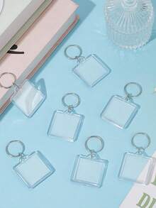 Personalized Photo Keychain Customize Family Photos Personal ID Photos And Pet Photos Creative Photo Keychain Compact And Portable Easy To Carry Birthday Gift For Family And Friends - Multicolor - View 8