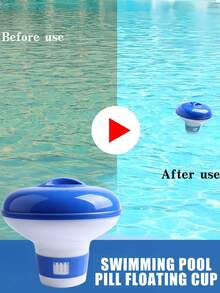 Dispensador automático retráctil flotante para tabletas de piscina - Hecho de plástico duradero, conveniente para el mantenimiento de la piscina - A - Ver 7