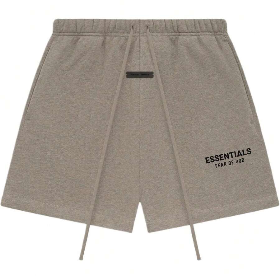 Fear of God ALWAYS ON Series SS25 Classic Sweatshort Fleece-Lined Loose Fit Comfortable Elastic Waistband American Heavyweight Casual Shorts Men's - 深灰色 - 查看 1