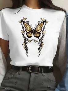 Dam-T-shirts - Vitt - Visa 1