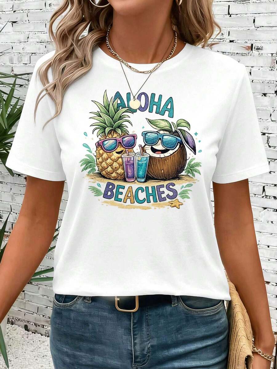 Women T-Shirts - White - View 1