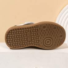 Zapatos casuales retro para niños, zapatillas deportivas unisex de suela blanda y antideslizante con - Beis - Ver 7