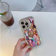 Papel tapiz con collage colorido de personajes de Ever After Highfunda de teléfono Fundas compatibles con ,Apple,VIVO,OPPO,,, y Honor.Fabricadas en silicona TPU,ofrecen protección contra golpes y caídas. - Plateado - Ver 5
