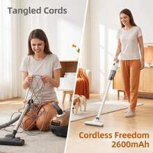 Cordless Vacuum Cleaner For Daily Cleanup Home Pet Hair Car Cleaning - White-wireless - View 4