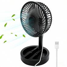 Mini ventilador portátil, ventilador de escritorio retráctil y plegable, ventilador de escritorio, cable de datos de 1.5m/enchufe USB/fácil de almacenar/mini ventilador plegable, ventilador multifuncional, ventilador personal silencioso, pequeño ventilador de escritorio, adecuado para dormitorio, cocina, oficina, modelo de enchufe USB directo - Multicolor - Ver 15