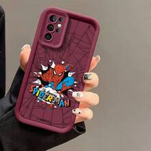 Miniso 1pcs Marvel Spider-Man The Amazing Spider-Man Retro Comic Burst & Web Pattern Phone Case Suitable For Samsung Galaxy S26 Ultra/S26 Plus/S26/S25 Ultra/S25 Plus/S25/Galaxy S24 Ultra/S24 Plus/S24/S24 FE/S23 Ultra/S23 FE/S22Ultra/S22 Plus/S22/S21 Ultra/S21 Plus/S21/S21 FE/A13/A14/A15/A16/A17/A33/A34/A35/A36/A52/A53/A54/Galaxy Note20Ultra/Galaxy Note20 Galaxy S25 Case Galaxy S25 Case Galaxy S25 Ultra Case Plus Stocking Stuffers The Girlfriend - Hồng - Xem 4